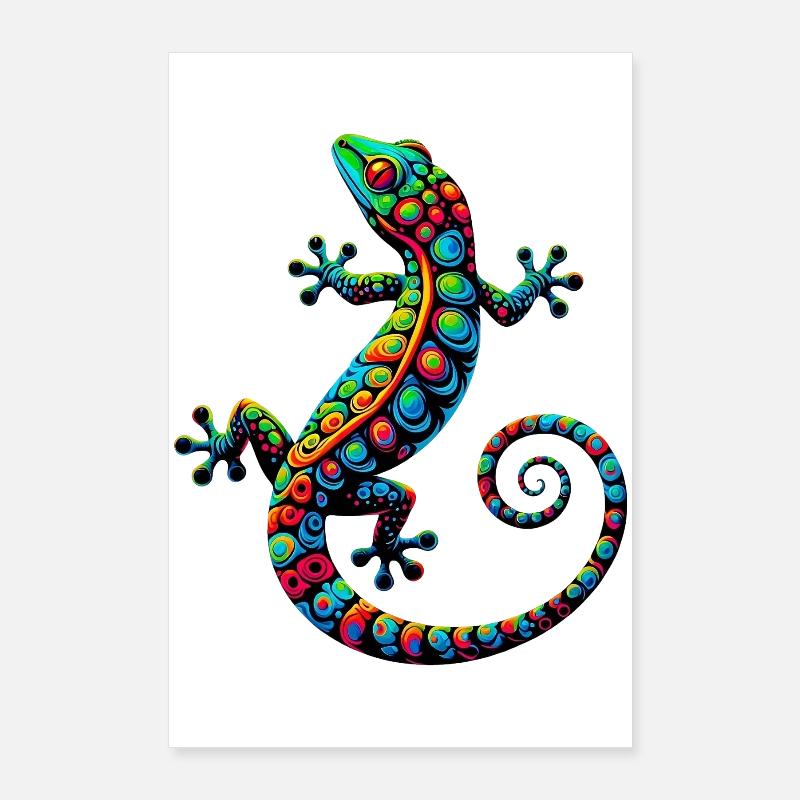 Gecko Poster 60 x 90 cm