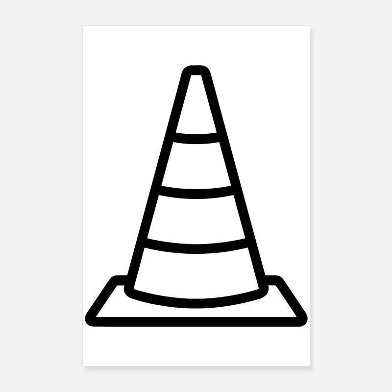 Traffic cone Poster 24" x 35" (60x90 cm)