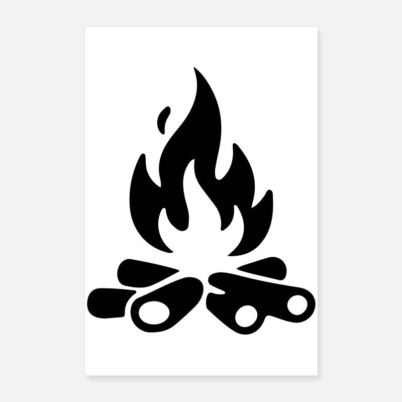 Campfire Firewood Poster 24" x 35" (60x90 cm)