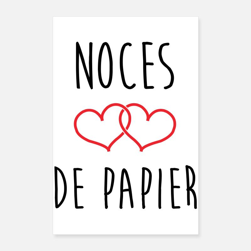 Papierhochzeit: 37 Jahre Ehe Poster 60x90 cm