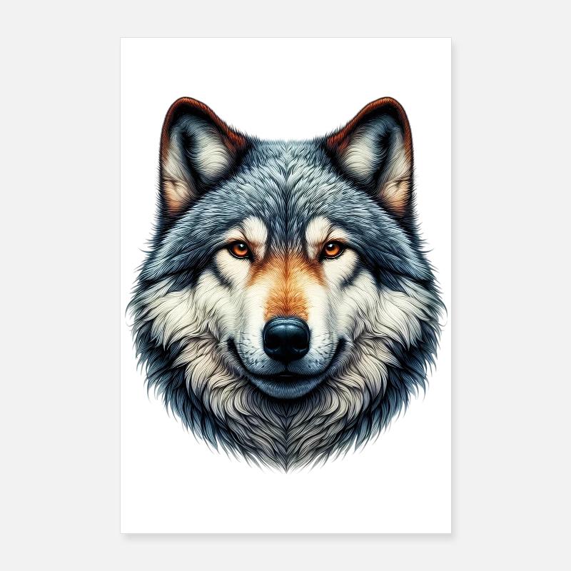 Loup Poster 60 x 90 cm