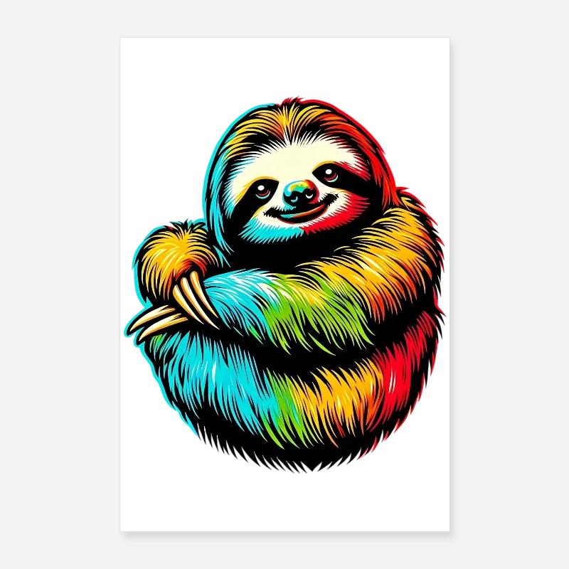 Faultier Poster 60x90 cm