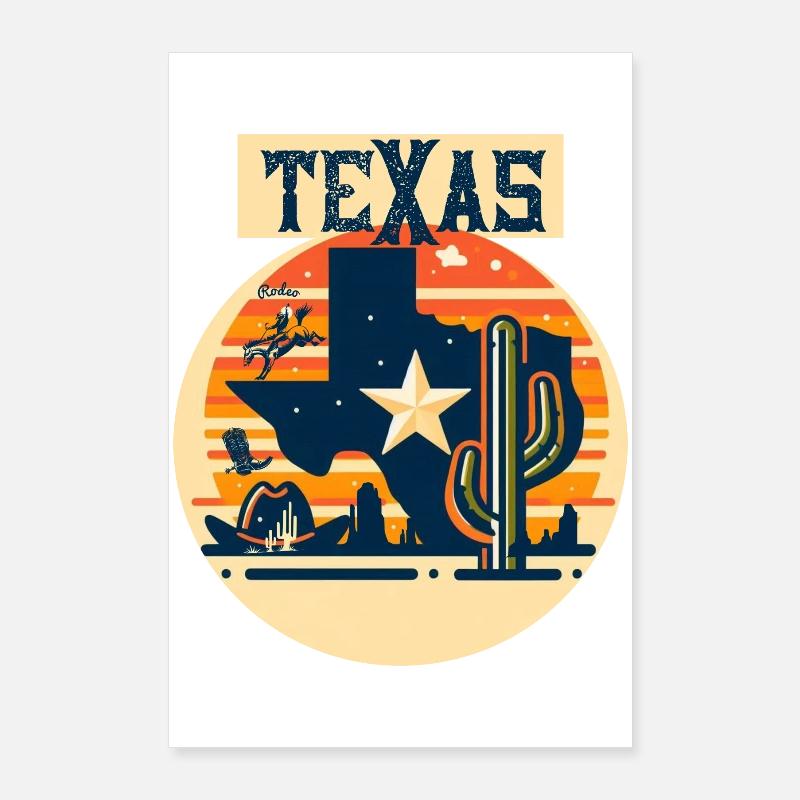 TEXAS Poster 60 x 90 cm