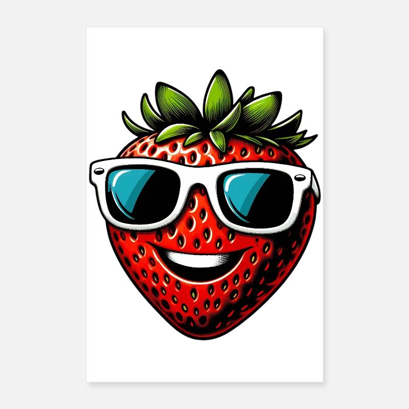 Erdbeeren Erdbeeren Poster 60x90 cm