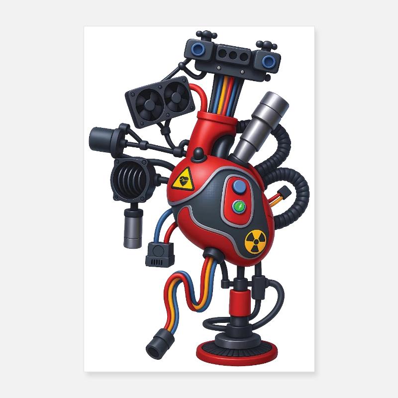 NERD HEART - geek & scifi Poster 60 x 90 cm