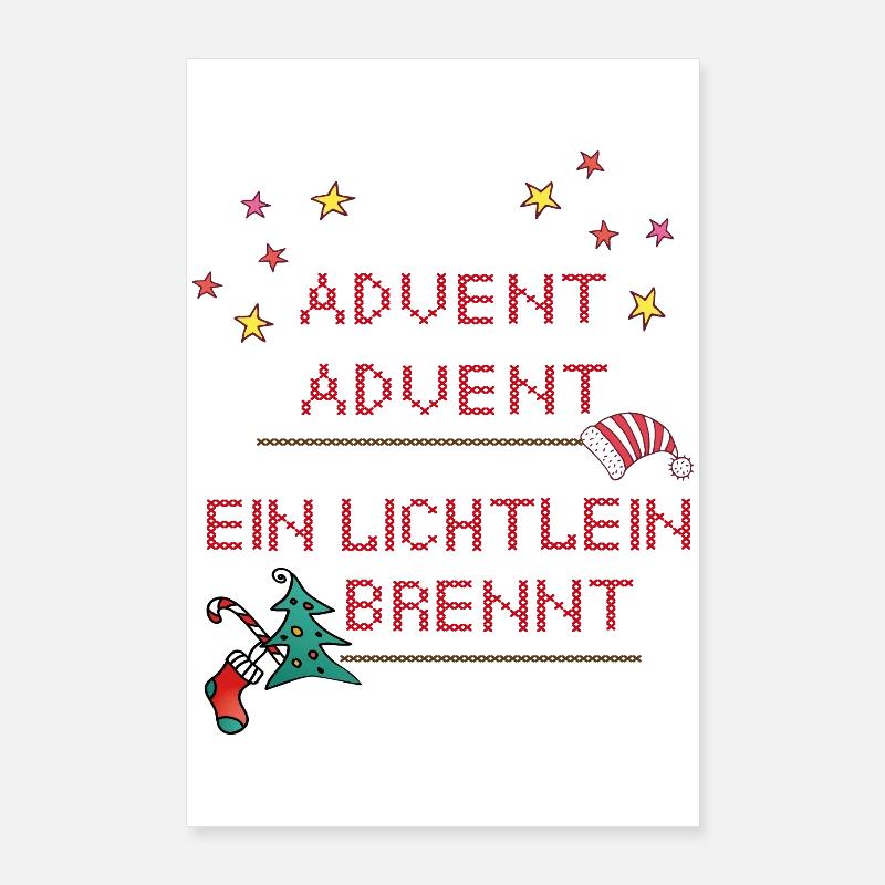 Advent Advent, Christmas Poster 24" x 35" (60x90 cm)
