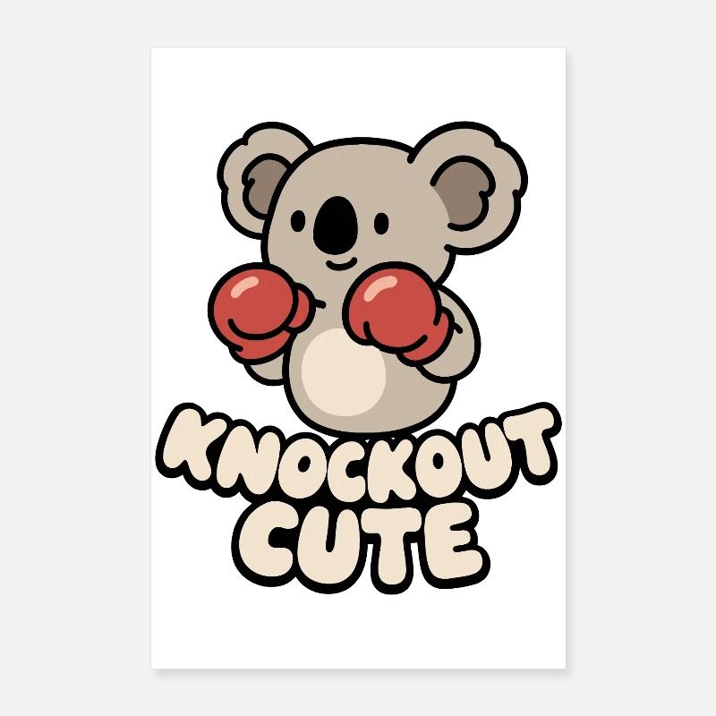Koala Knockout Cute Poster 60x90 cm