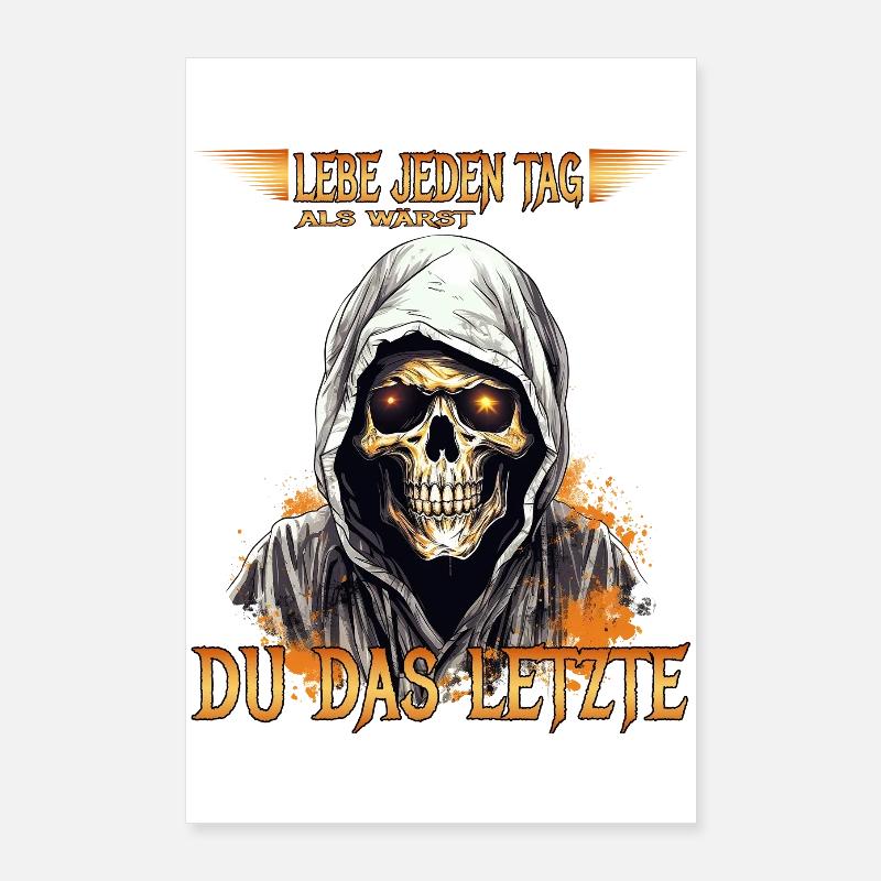Vis chaque jour comme si tu étais le dernier Poster 60 x 90 cm