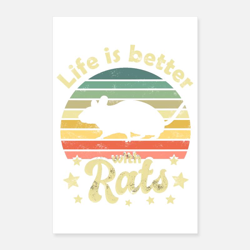 Rat rats Poster 60 x 90 cm