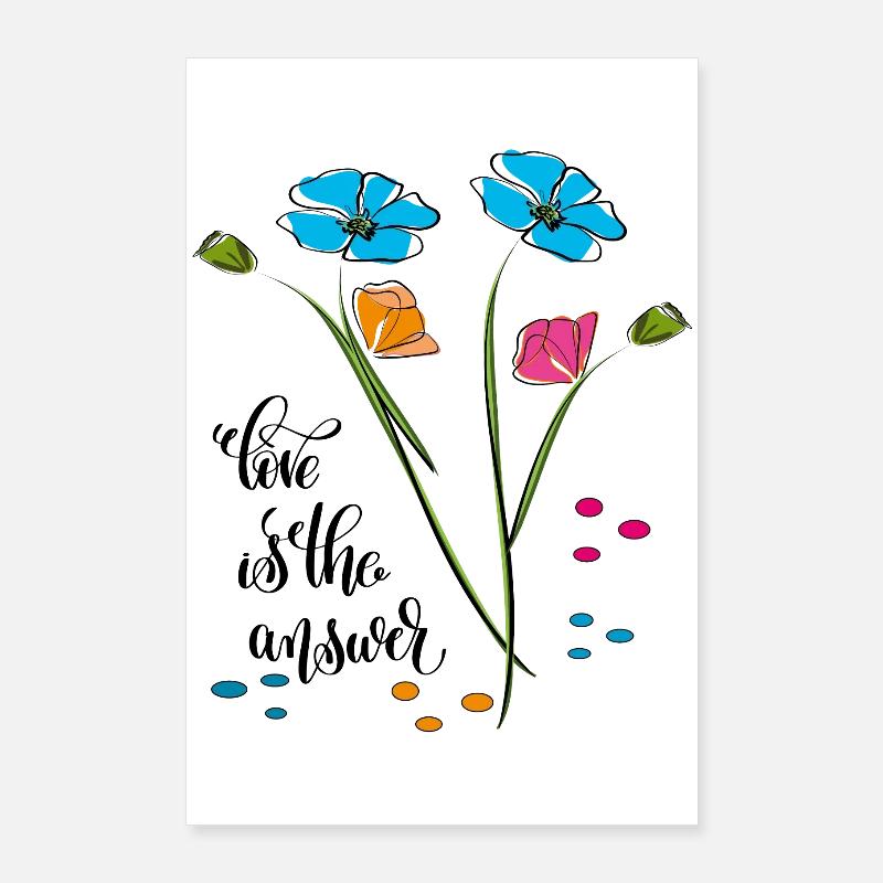 Love is the answer, Liebe Poster 60x90 cm