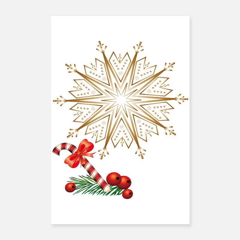 Weihnachtsstern Poster 60x90 cm