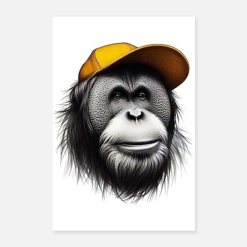 Singe orang-outan Poster 60 x 90 cm