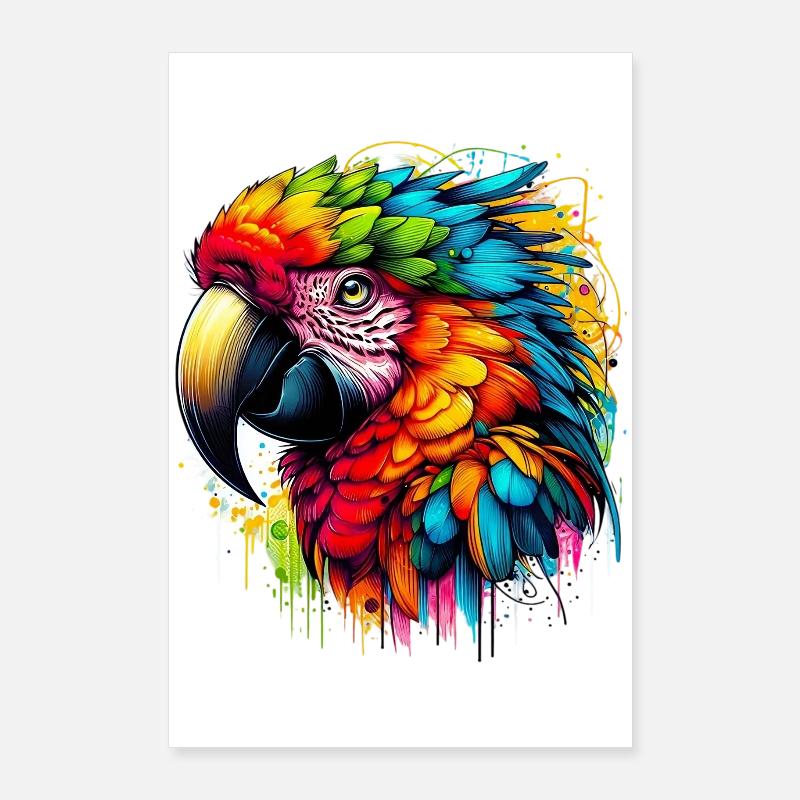 Parrot Poster 24" x 35" (60x90 cm)