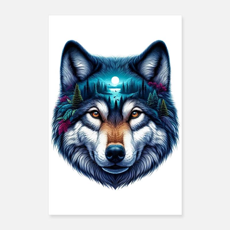 Wolf Poster 60x90 cm