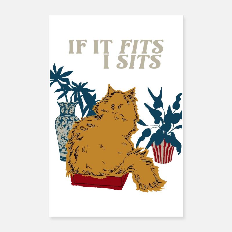 SI ÇA TIENT DANS UN SIÈGE Poster 60 x 90 cm