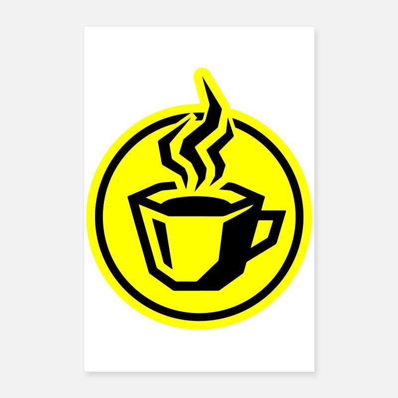 Icône du café Poster 60 x 90 cm