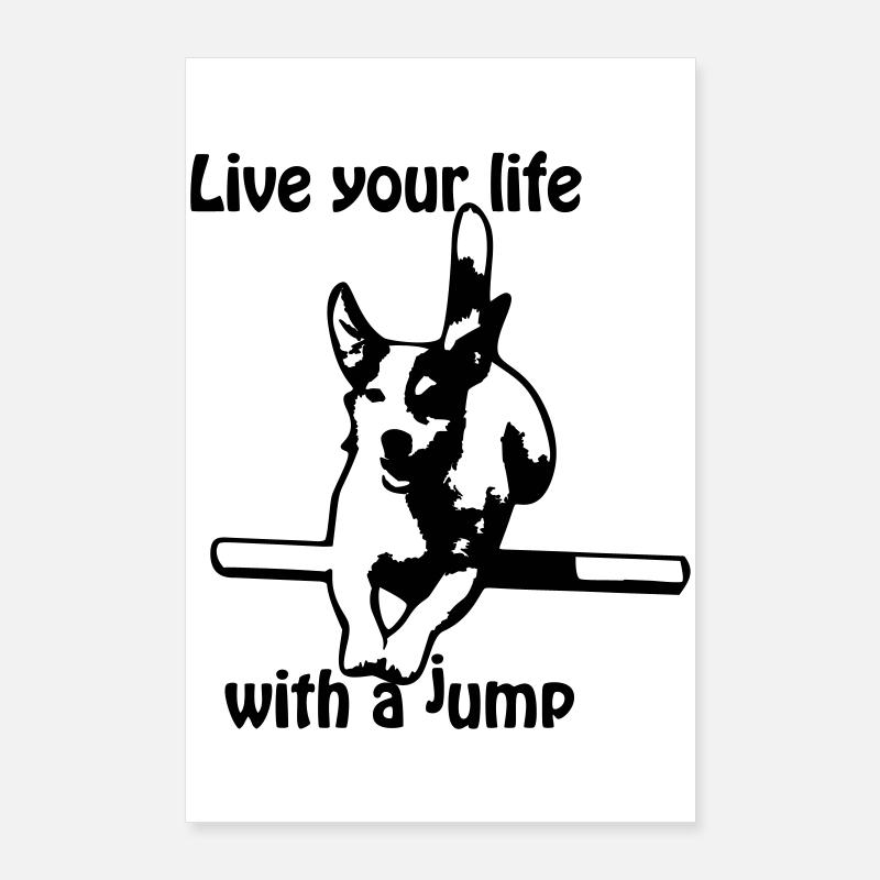 Agility Jack Russel Terrier Poster 24" x 35" (60x90 cm)