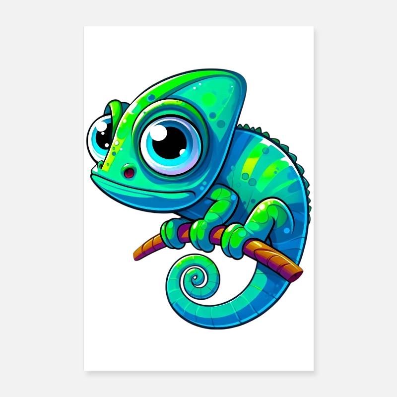 Caméléon Poster 60 x 90 cm