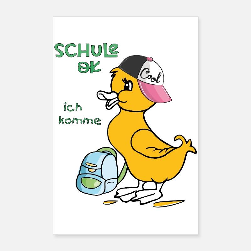 L’école ok, j’arrive Poster 60 x 90 cm