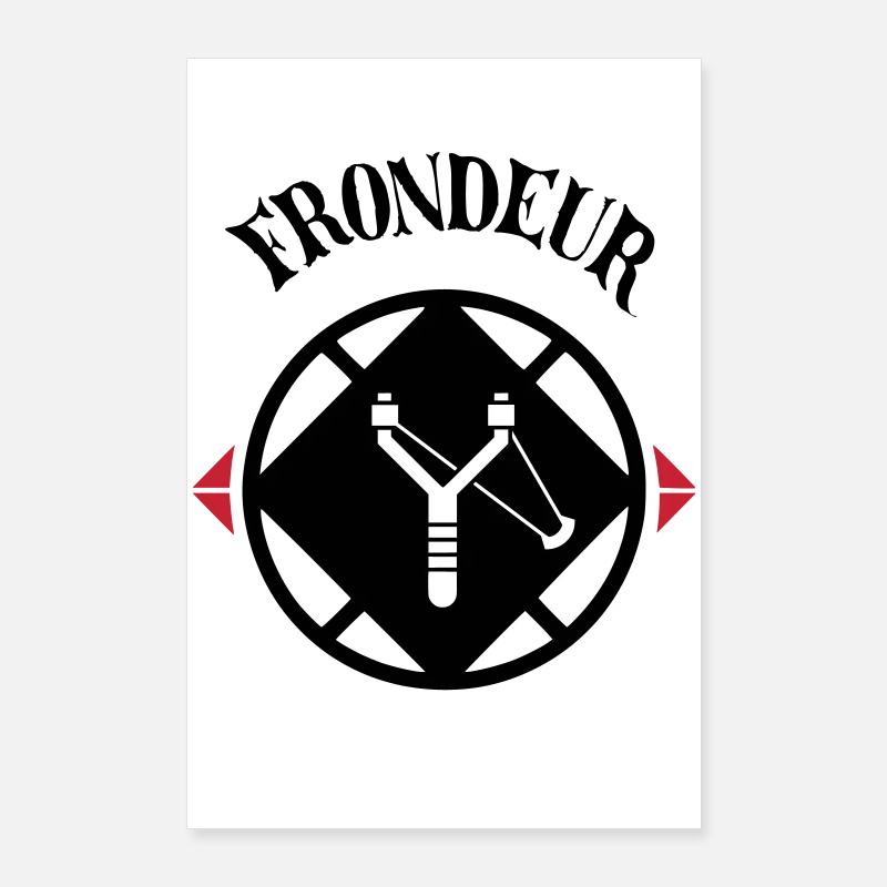 Emblème Frondeur Poster 60 x 90 cm
