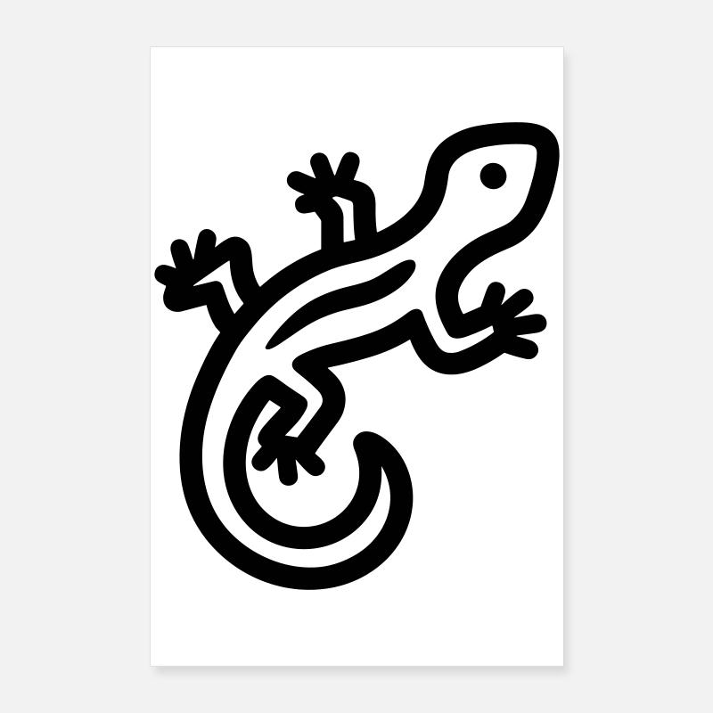 lézard Poster 60 x 90 cm