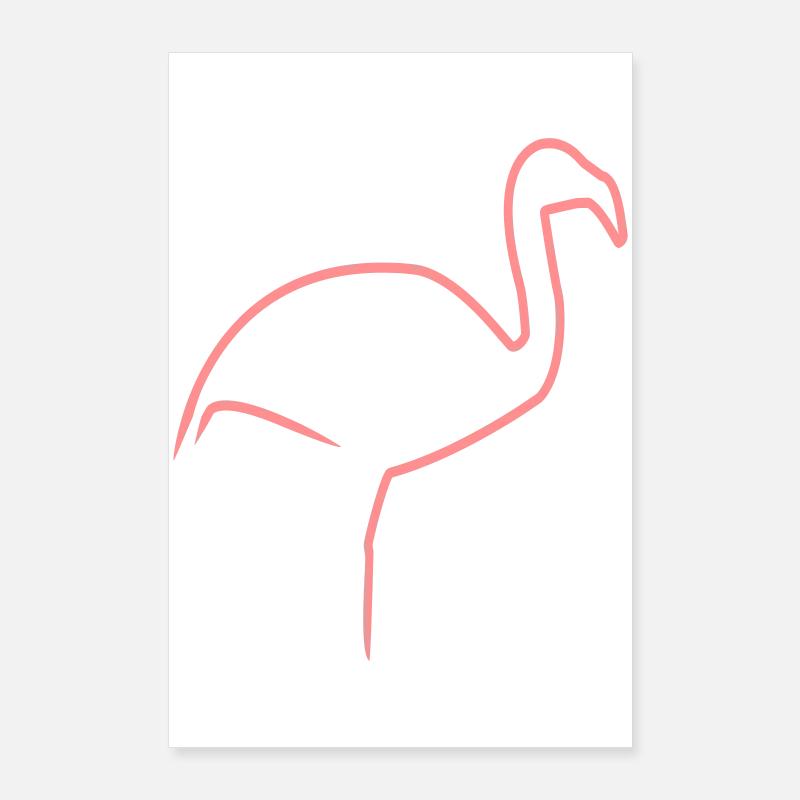Flamingo Poster 60x90 cm