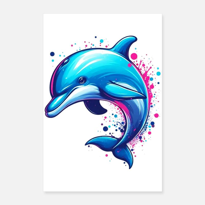 Delfin Poster 60x90 cm