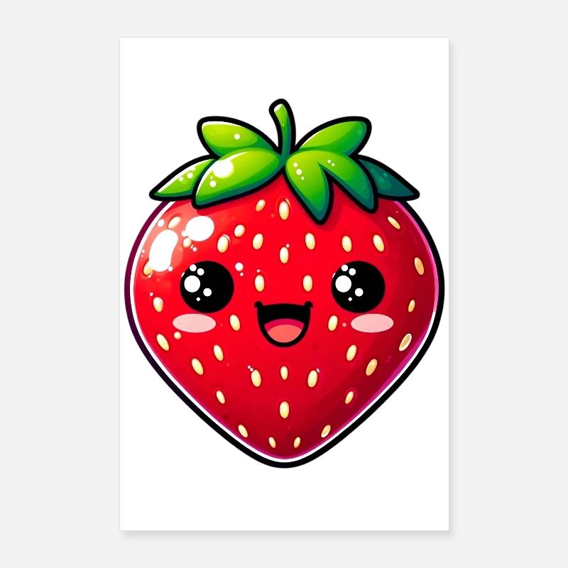 Erdbeeren Erdbeeren Poster 60x90 cm