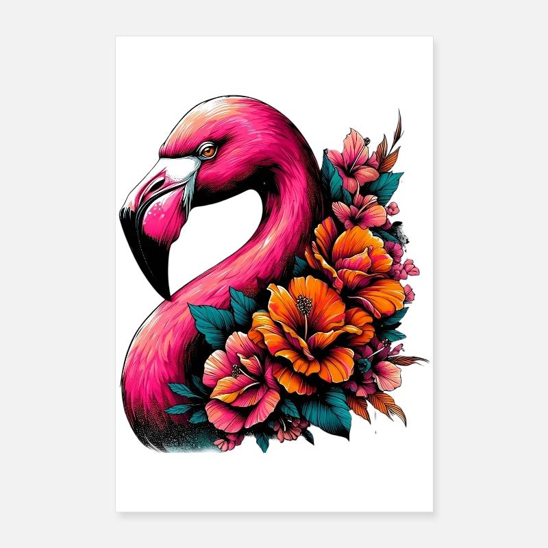 Flamingo Poster 60x90 cm