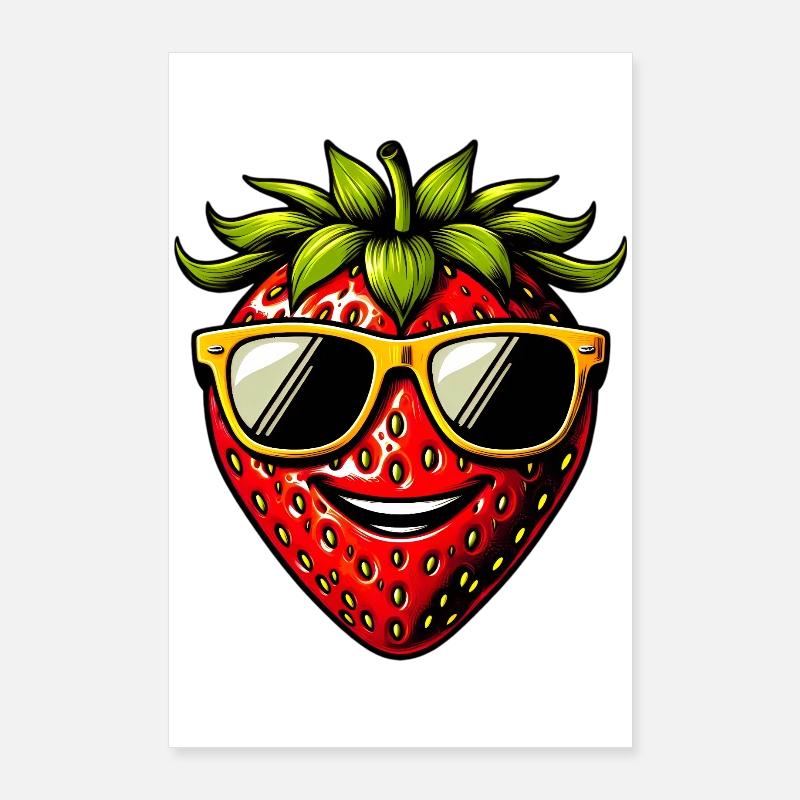Fraise Fraises Poster 60 x 90 cm