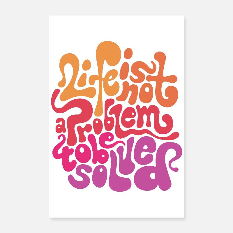 Verbiage psychédélique Poster 60 x 90 cm