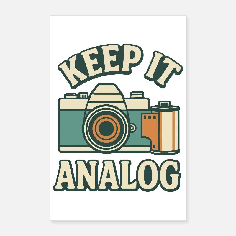 Stay analogue Poster 24" x 35" (60x90 cm)