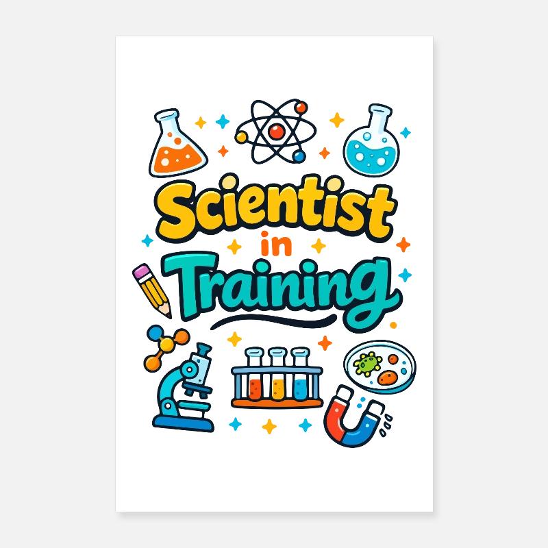 Junger Wissenschaftler in Ausbildung Poster 60x90 cm