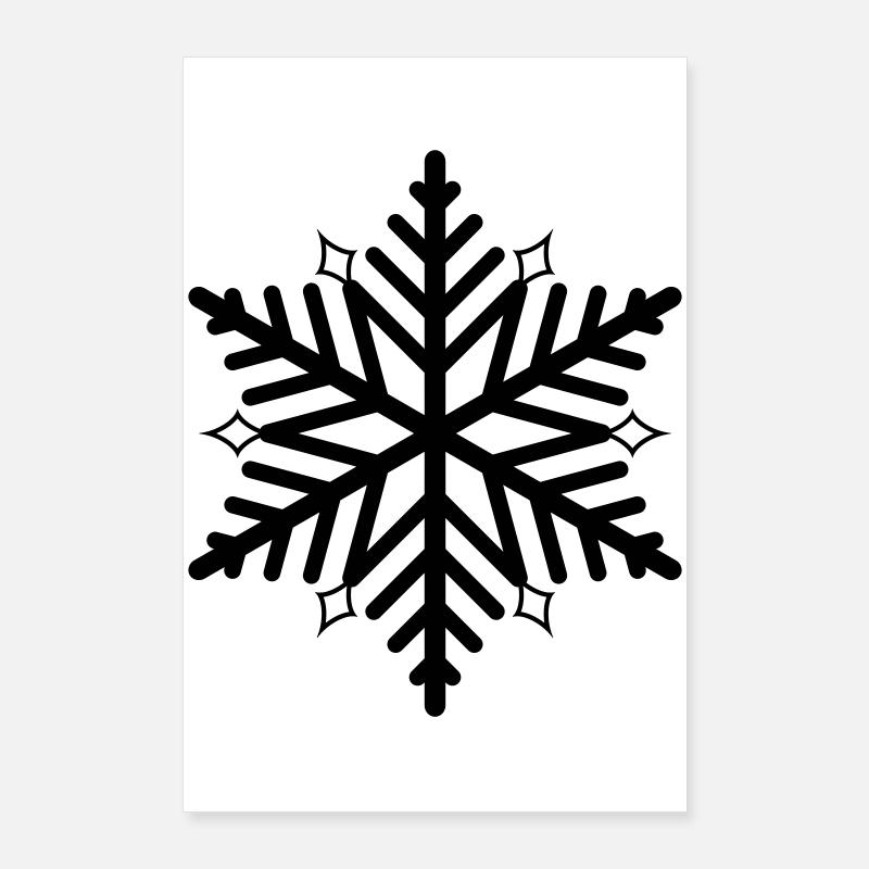 flake Schneeflocke Schnee Flocke Poster 60x90 cm