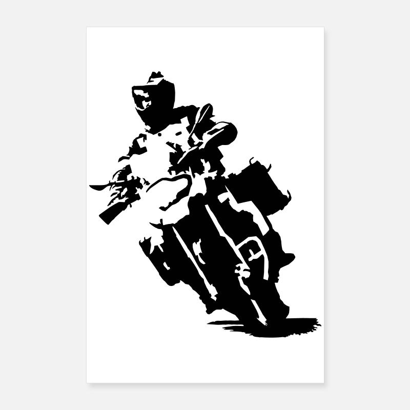 ReiseEnduroGS einfarbig Poster 60x90 cm