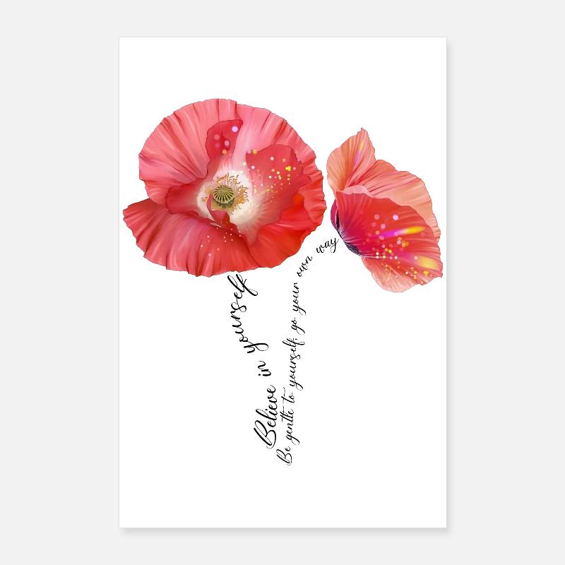 Coquelicot Mohnblumen Mohn Poster 60 x 90 cm