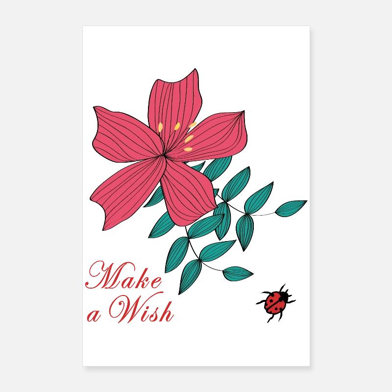 Make a Wish wünsch dir was Poster 60x90 cm
