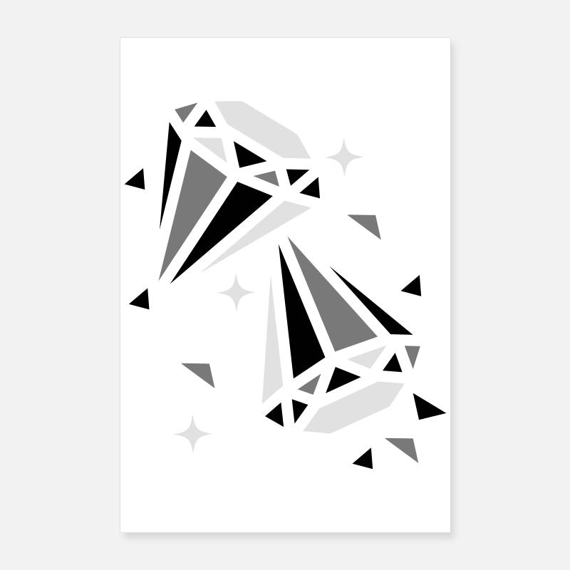 Two diamonds Poster 24" x 35" (60x90 cm)