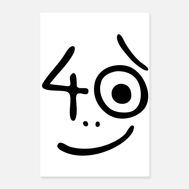 40 years - So what? Poster 24" x 35" (60x90 cm)