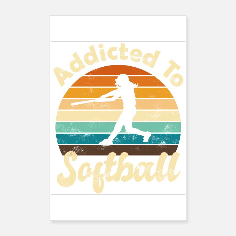 Softball Poster 24" x 35" (60x90 cm)