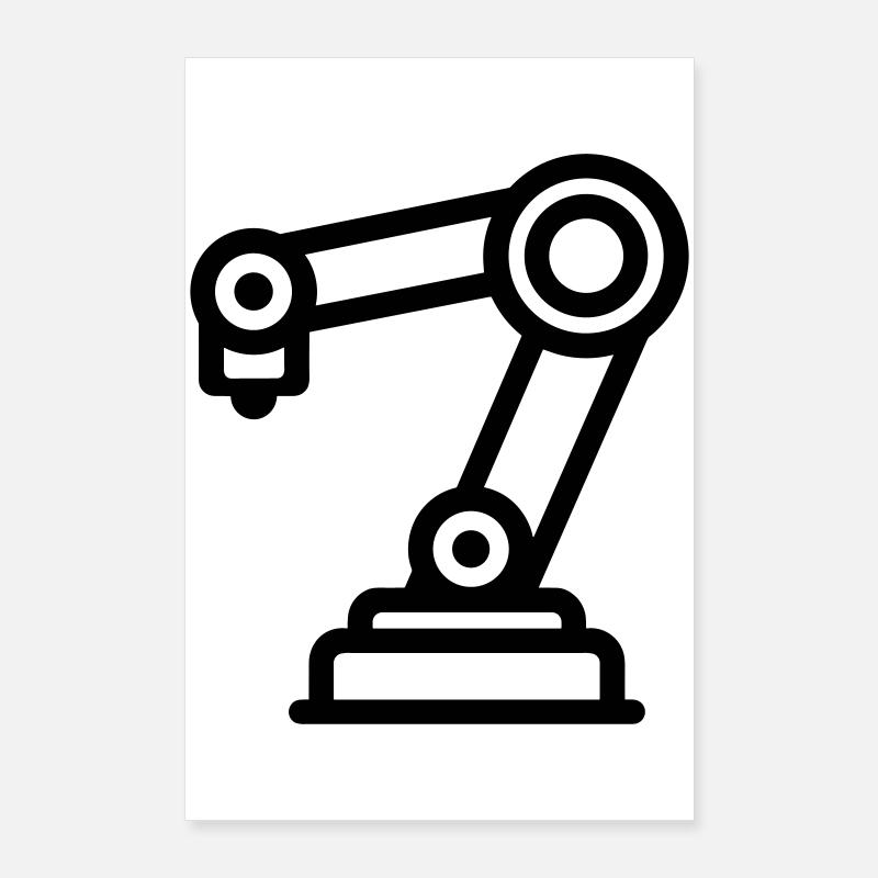 Roboterarm Poster 60x90 cm