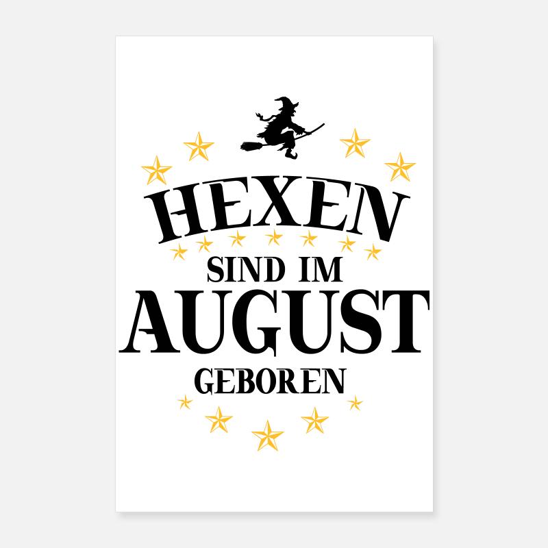 Hexen August Poster 60x90 cm