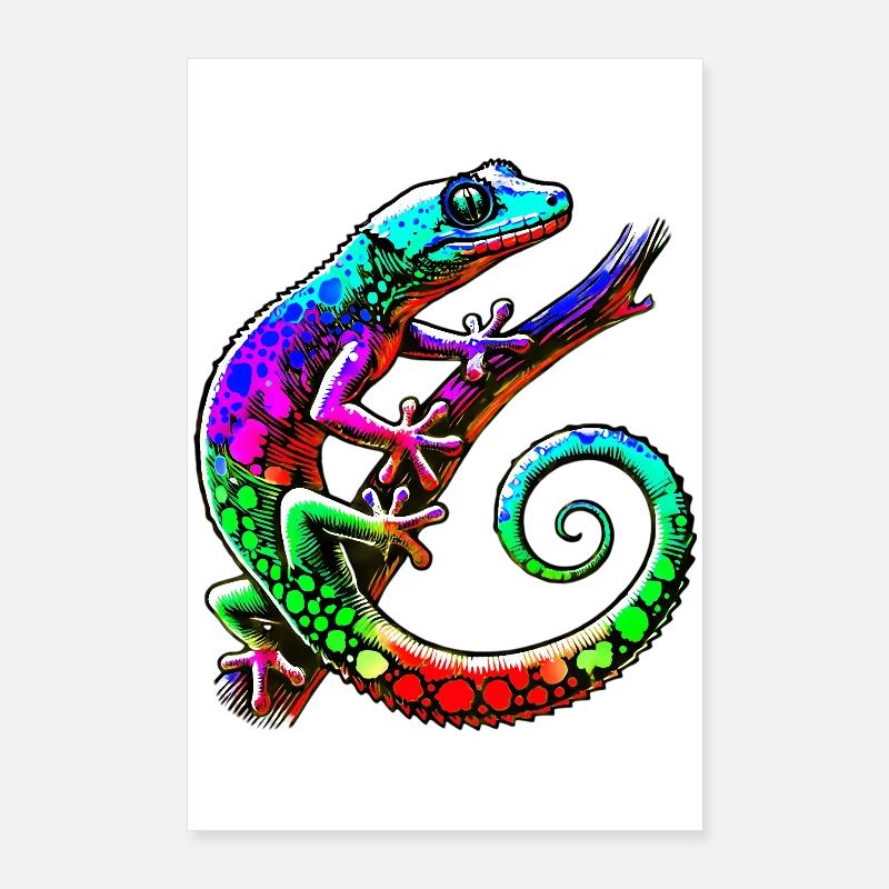 Gecko Poster 60x90 cm
