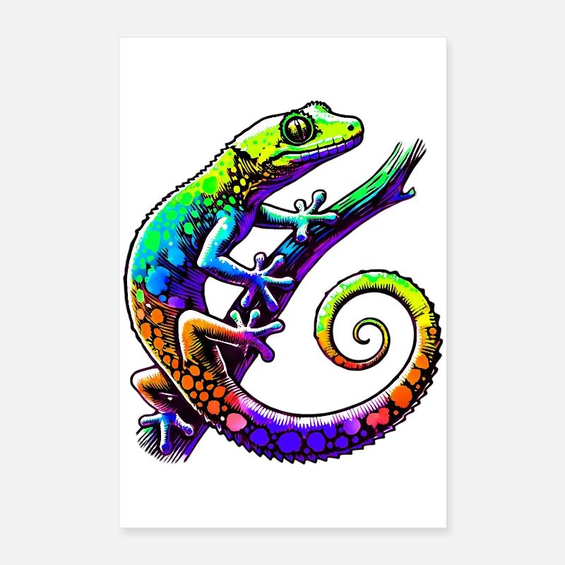 Gecko Poster 60 x 90 cm