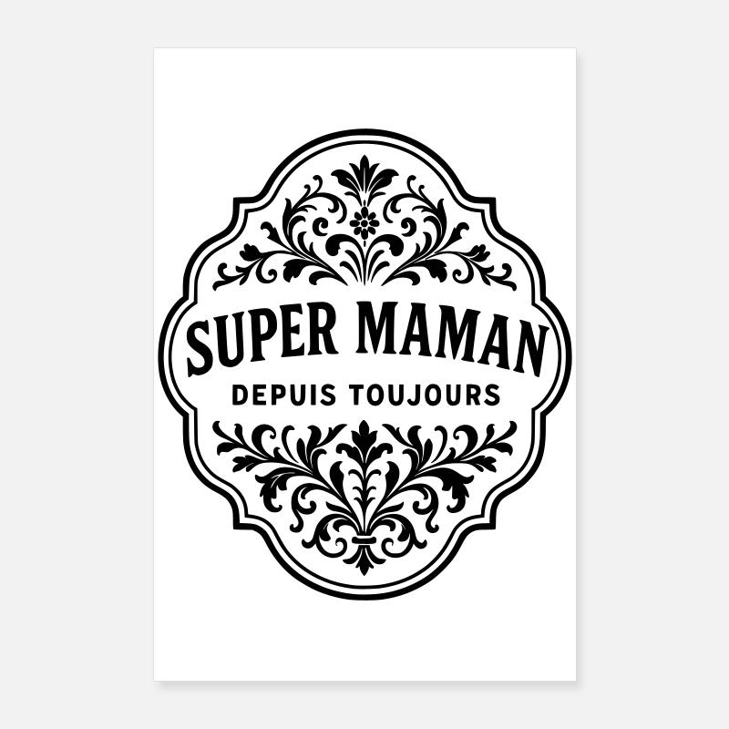 Forever a great mom Poster 24" x 35" (60x90 cm)