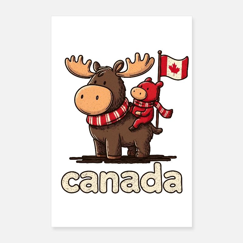 Canada mosses with a small companion Poster 24" x 35" (60x90 cm)