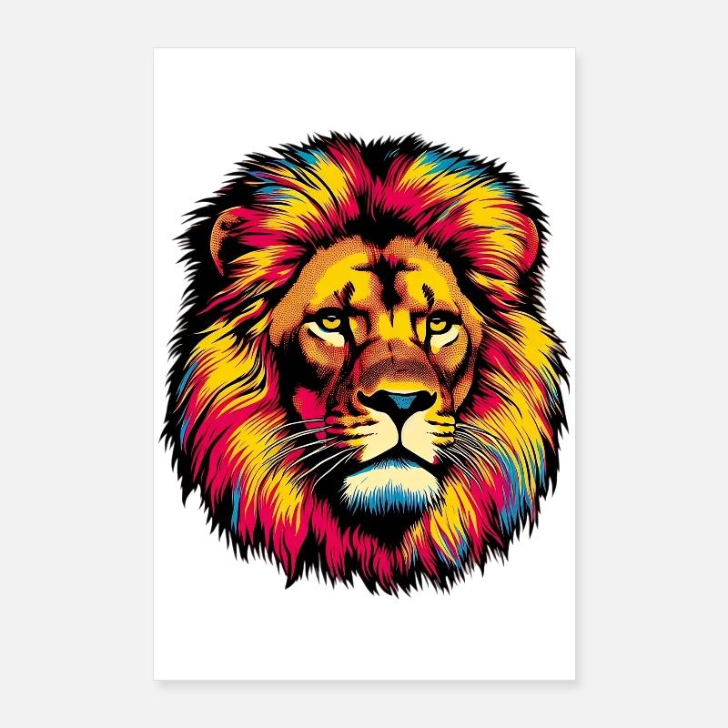 Lion Poster 60 x 90 cm
