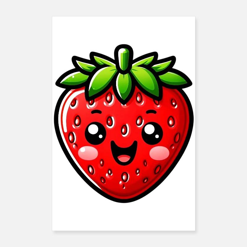 Erdbeeren Erdbeeren Poster 60x90 cm