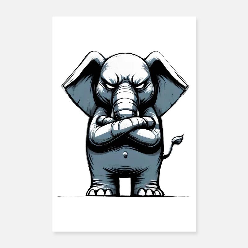 Elephant Bad Guy Poster 24" x 35" (60x90 cm)