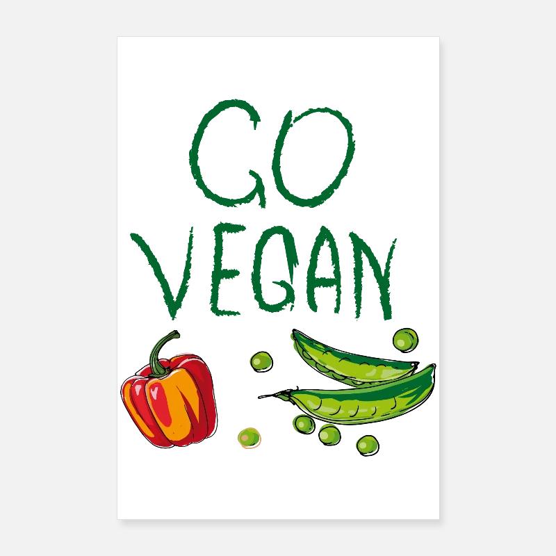 Devenez végétalien, Chef Poster 60 x 90 cm